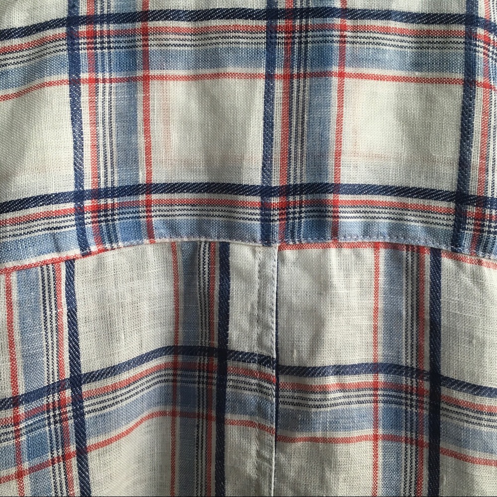 Italian Linen Luke Plaid Shirt by Frank & Eileen - Picture 5 of 6